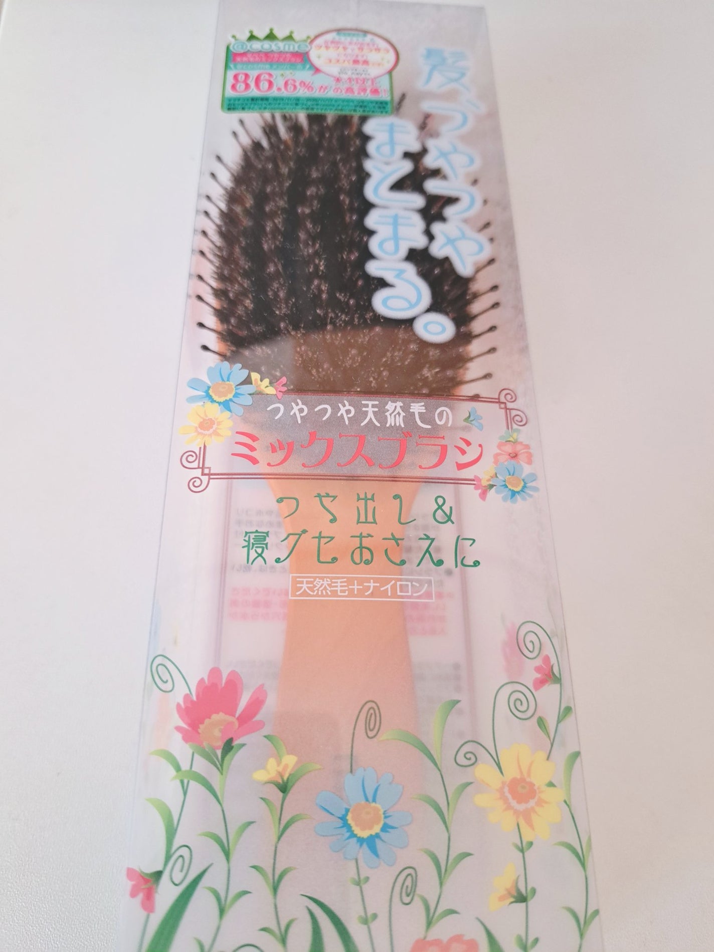 つやつや天然毛のミックスブラシ/マペペ/ヘアブラシを使ったクチコミ(3枚目)