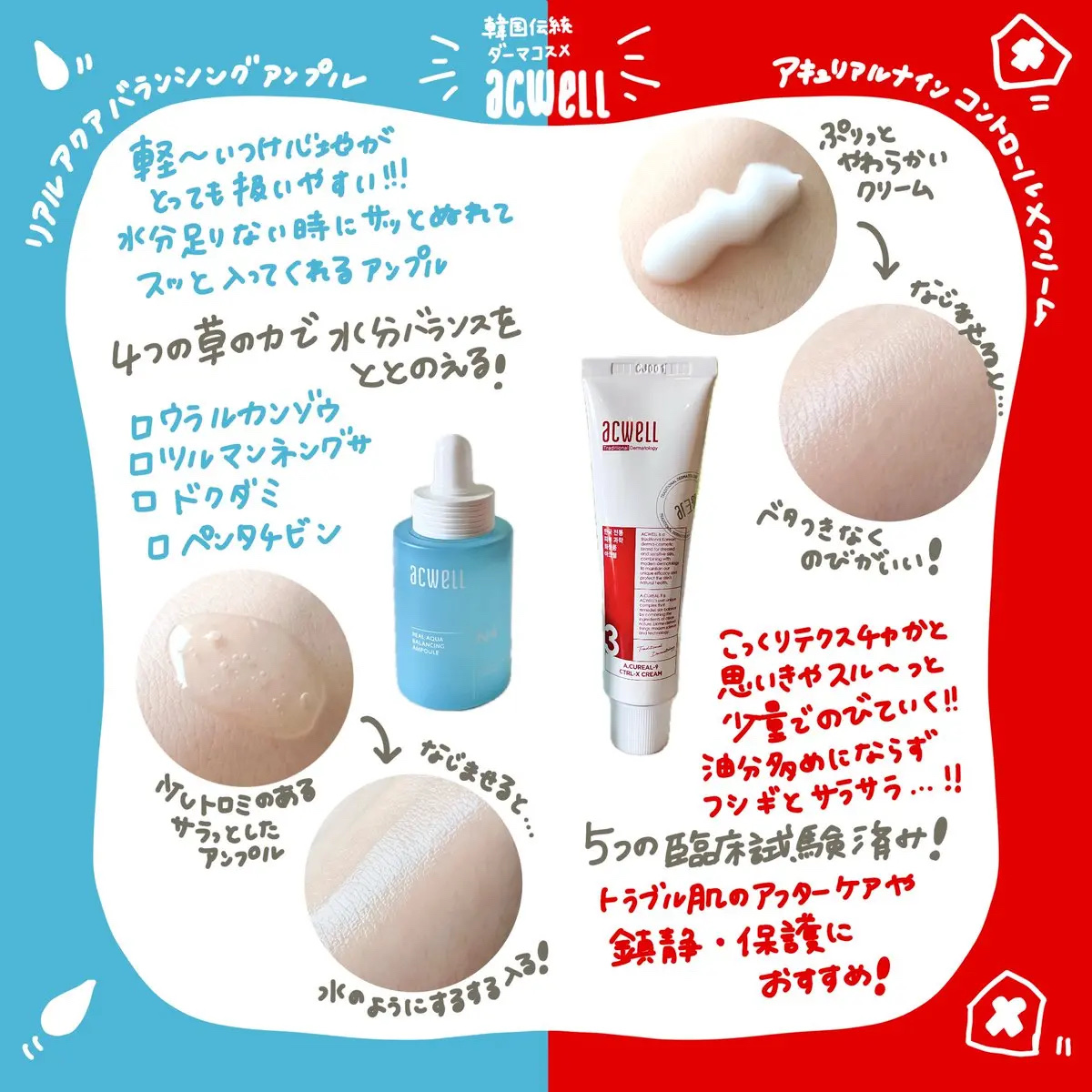 リアル アクア バランシング アンプル/ACWELL/美容液を使ったクチコミ（2枚目）