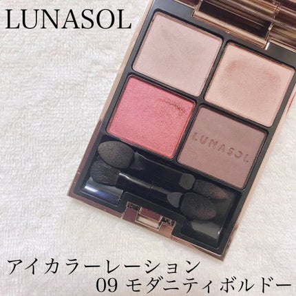 アイカラーレーション 09 Modernity Bordeaux/LUNASOL/アイシャドウパレットを使ったクチコミ(1枚目)