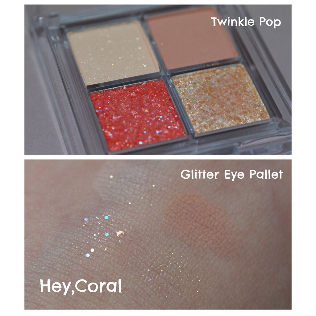 TWINKLE POP Pearl Flex Glitter Eye Palette/CLIO/アイシャドウパレットを使ったクチコミ（1枚目）