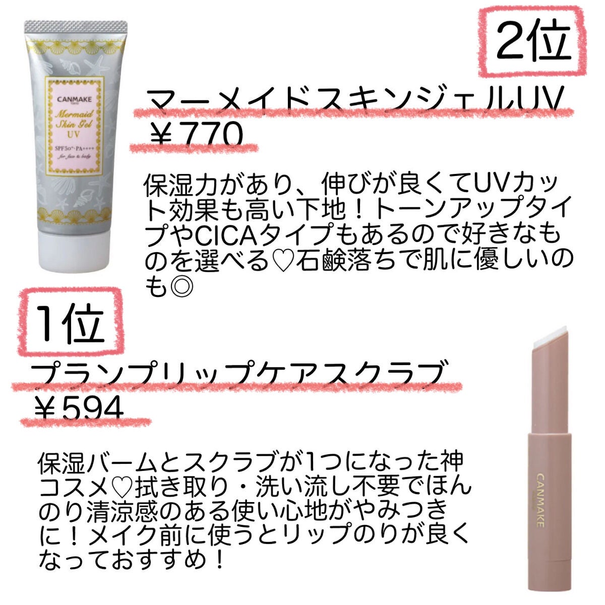 マーメイドスキンジェルUV/キャンメイク/日焼け止めジェルを使ったクチコミ(4枚目)