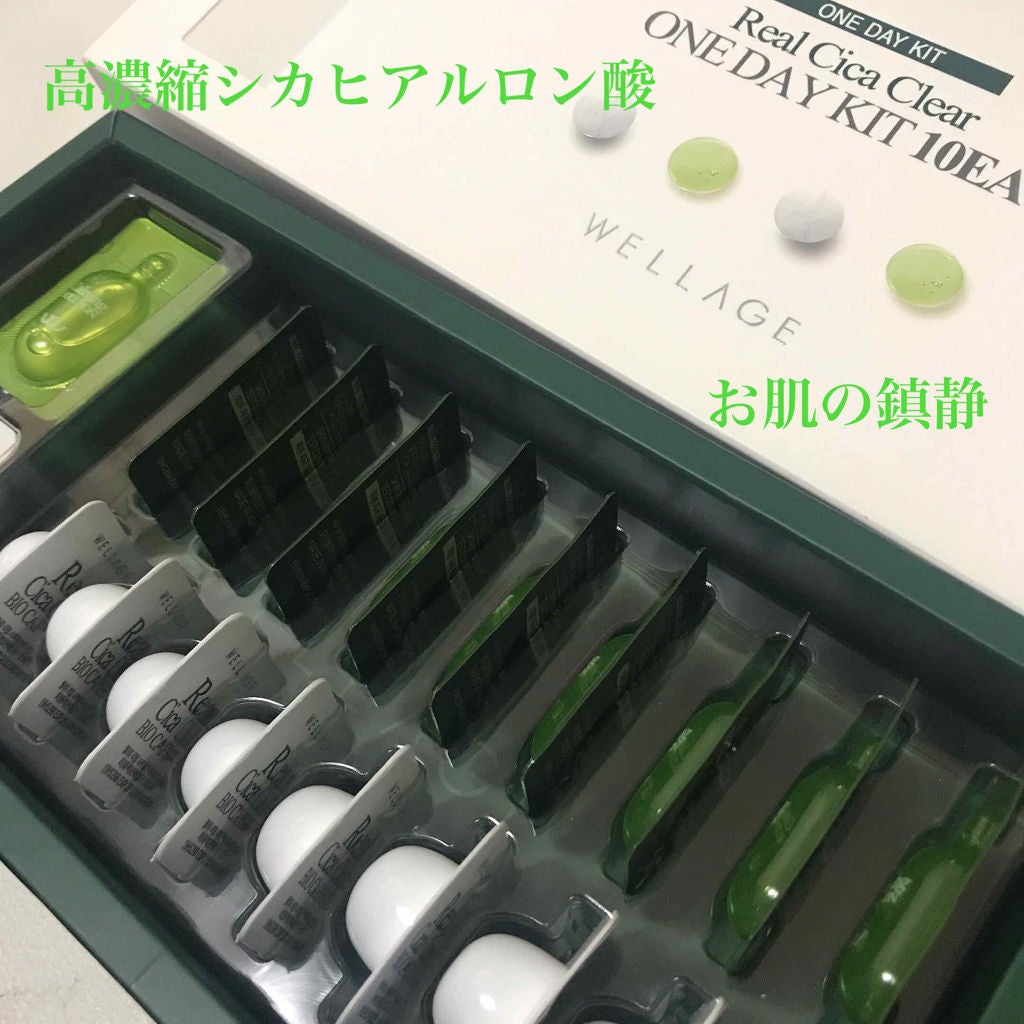 リアルシカグリーンワンデイキット/Wellage/美容液を使ったクチコミ(1枚目)