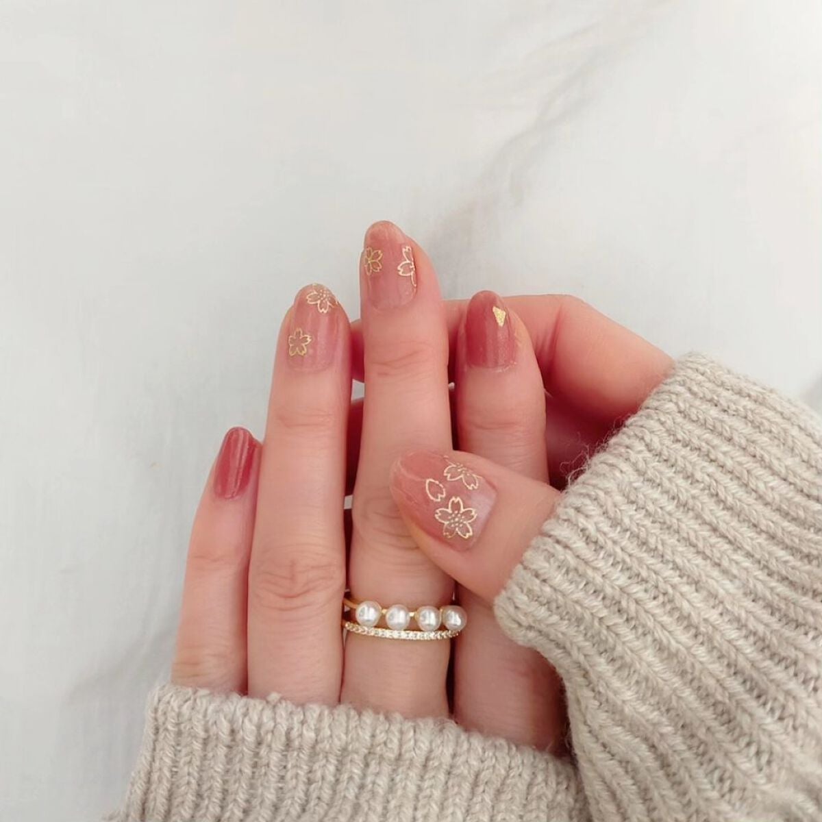 あちゃみん on LIPS 「お花見ネイル·GNBYの既存色フィグがド☆ストライクでした·1..」(3枚目)