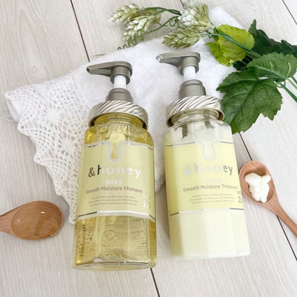 シルキー スムースモイスチャー シャンプー 1.0/ヘアトリートメント 2.0/&honey/市販シャンプーを使ったクチコミ(2枚目)