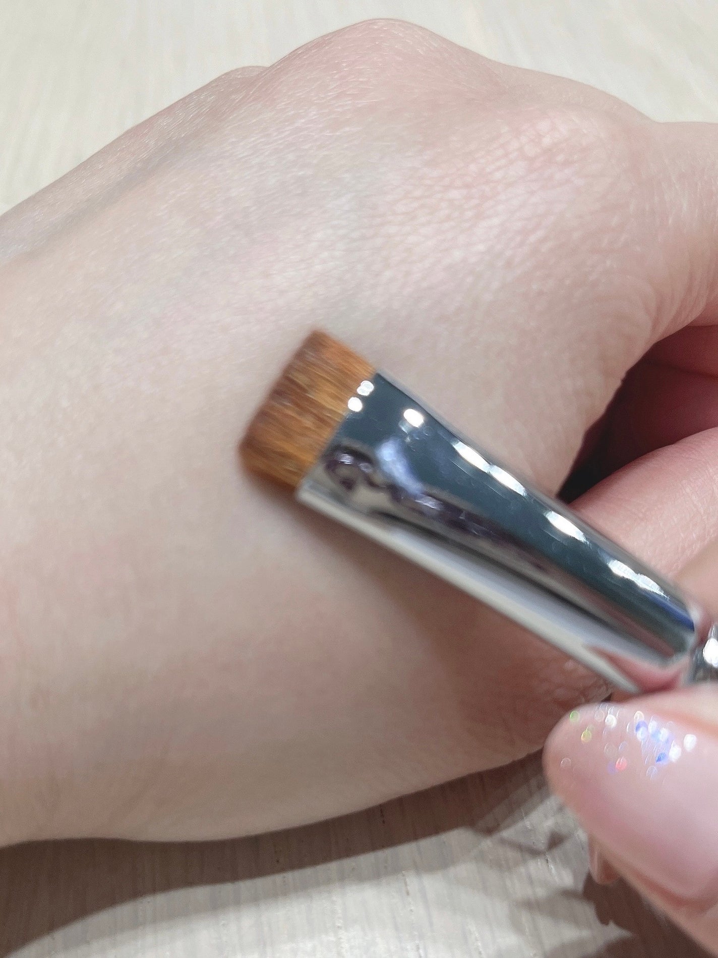 平行眉ブラシ 熊野筆/WHOMEE/メイクブラシを使ったクチコミ(2枚目)