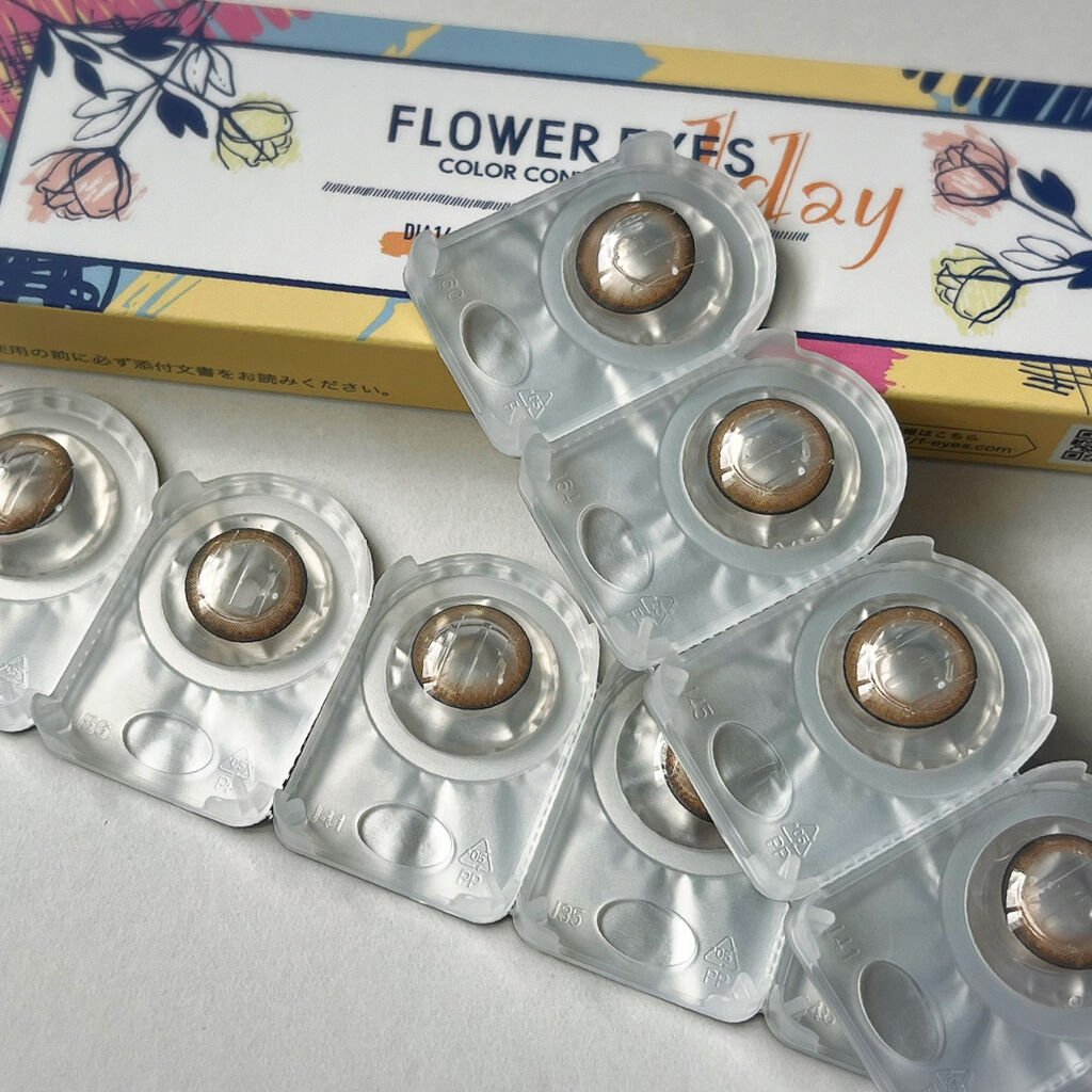 フラワーアイズ ワンデー/株式会社ビューフロンティア/ワンデー（１DAY）カラコンを使ったクチコミ（2枚目）
