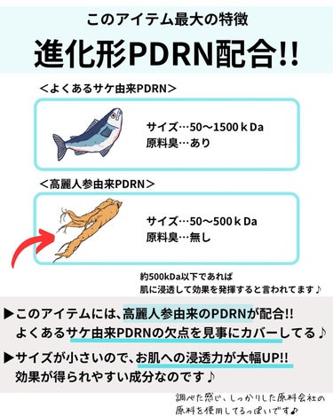 VT ピーディーアールエヌエッセンス PDRN 100のクチコミ「#PR
VTさまに提供いただきました✨



元化粧品研究者のめがねちゃんです🤓

今回は、私.....」（3枚目）