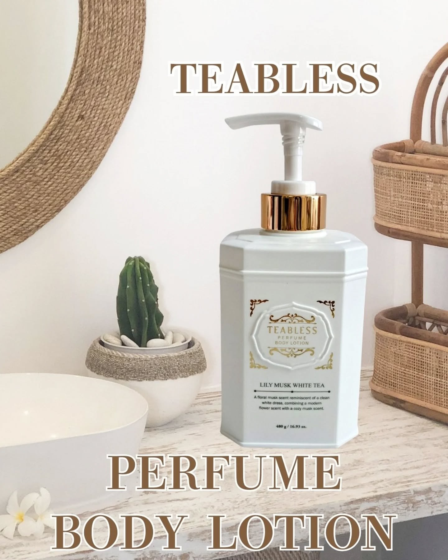 パフュームボディローション リリィムスクホワイトティー/TEABLESS/ボディローションを使ったクチコミ（1枚目）