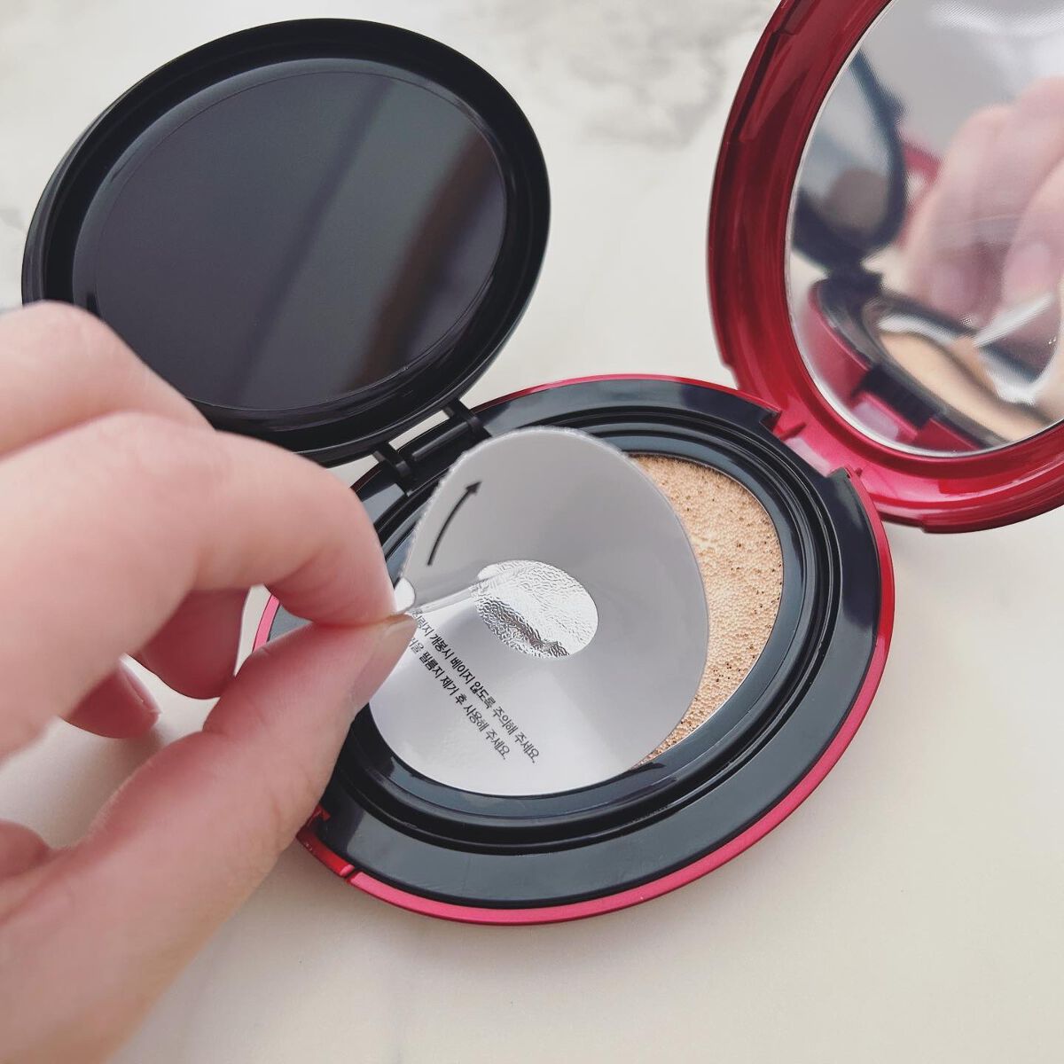 マスク フィット レッド クッション/TIRTIR(ティルティル)/クッションファンデーションを使ったクチコミ(4枚目)