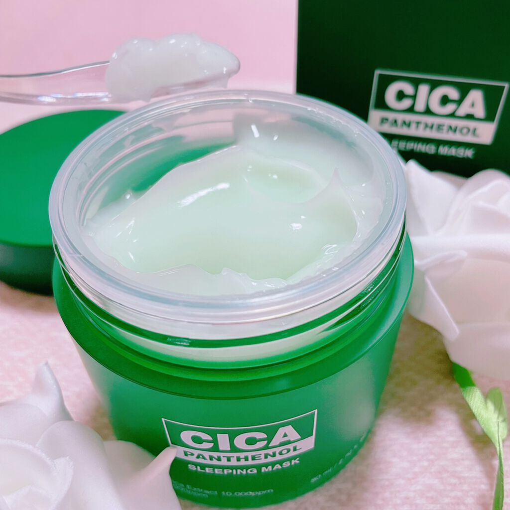 シカパンテノールスリーピングマスク/SNP/フェイスクリームを使ったクチコミ(1枚目)