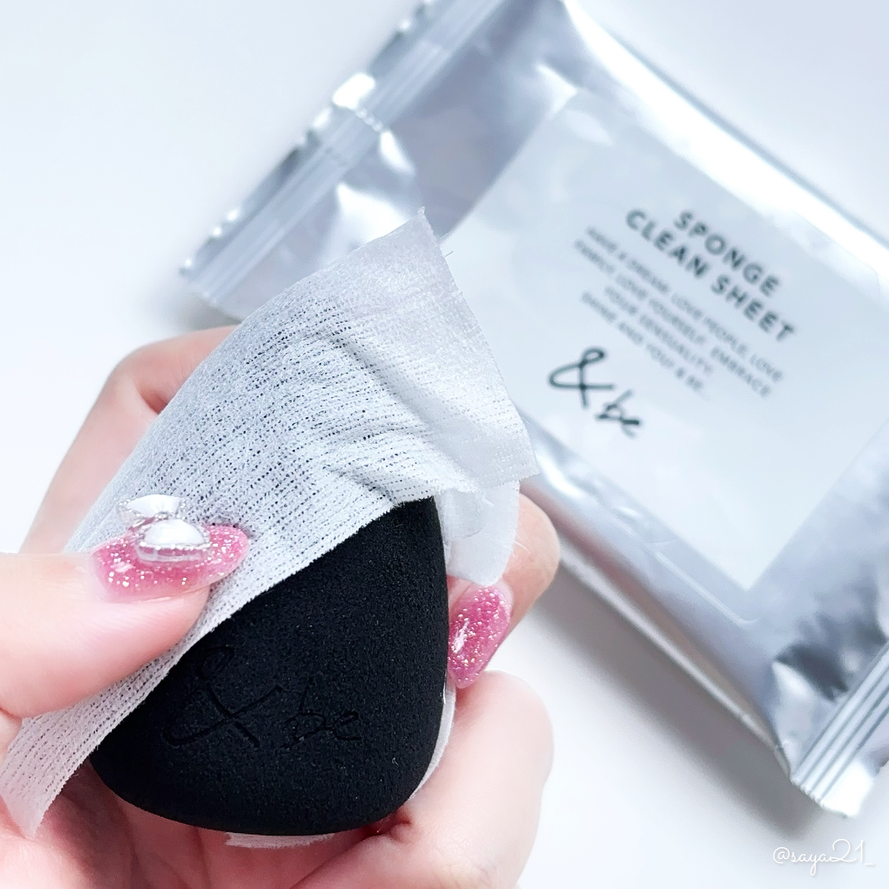 &be ブラックスポンジ/＆be/パフ・スポンジを使ったクチコミ（2枚目）