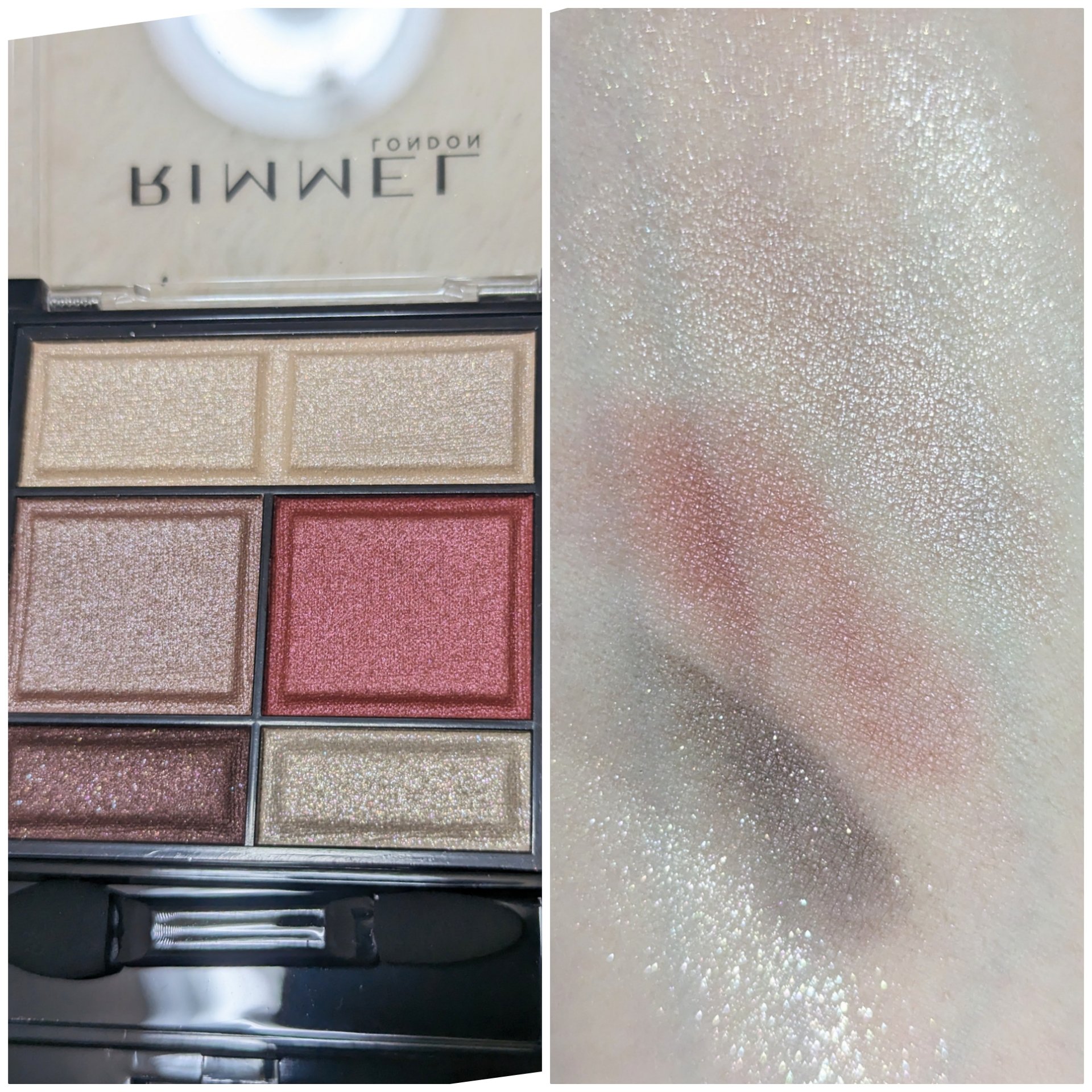 ワンダー スウィート アイシャドウ 005 甘酸っぱく自由なクランベリーラテショコラ/リンメル ロンドン/アイシャドウパレットを使ったクチコミ（2枚目）