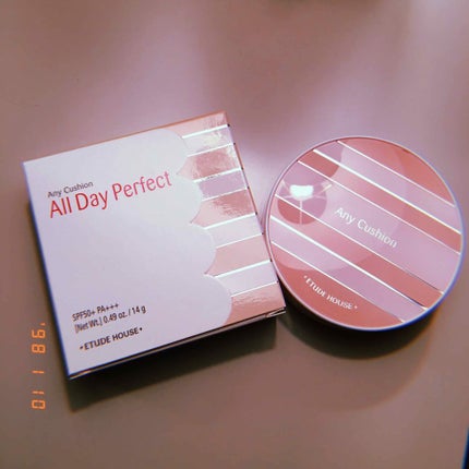 エニークッション オールデイパーフェクト/ETUDE/クッションファンデーションを使ったクチコミ(1枚目)