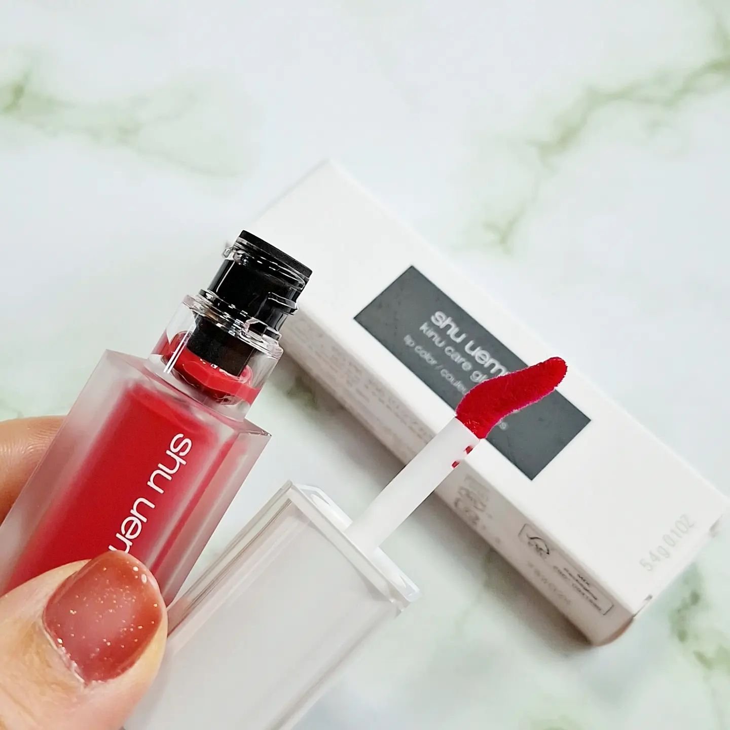 キヌケアグローアップ/shu uemura/口紅を使ったクチコミ（2枚目）