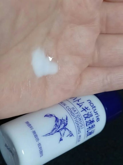 ナチュリエ ハトムギ浸透乳液(ナチュリエ スキンコンディショニングミルク)のクチコミ「今回は、ハトムギ化粧水に付いてた乳液を使いきった感想です✨
化粧水を継続リピしてたので乳液が2.....」(2枚目)