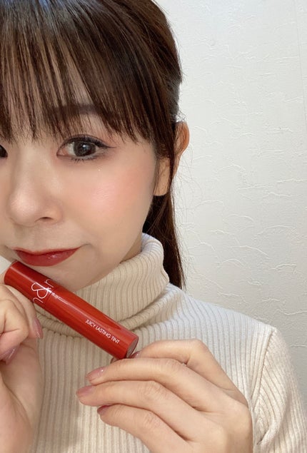 ジューシーラスティングティント/rom&nd/リップティントを使ったクチコミ(3枚目)