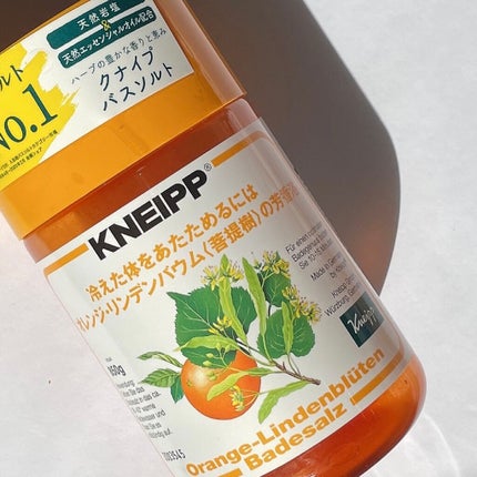 クナイプ バスソルト オレンジ・リンデンバウム<菩提樹>の香り/クナイプ/無機塩系入浴剤を使ったクチコミ(1枚目)