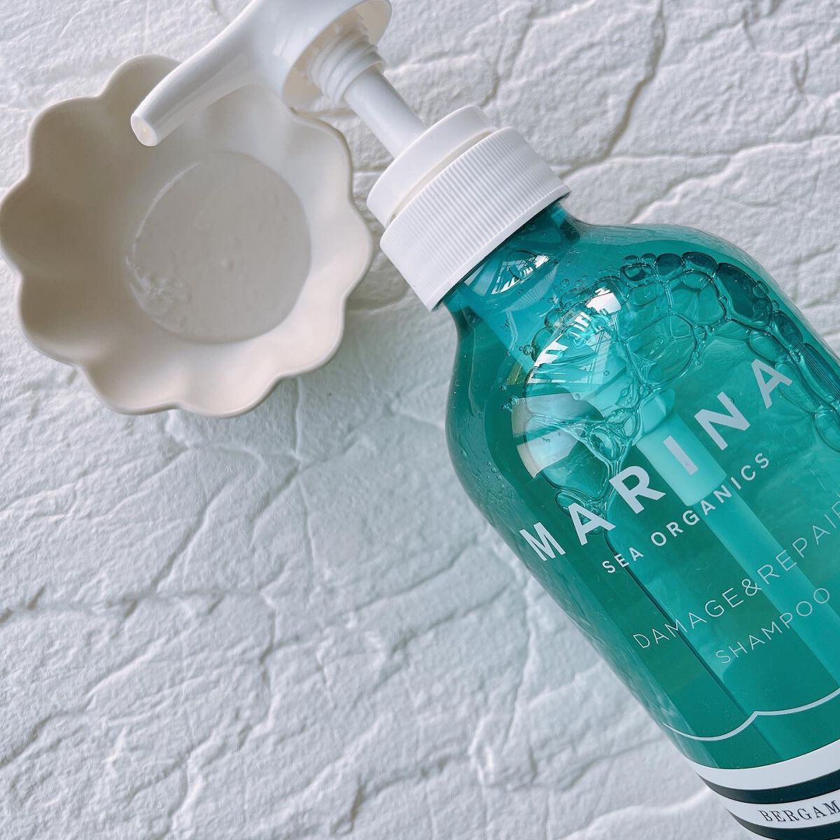 ダメージリペアシャンプー&トリートメント/マリーナシーオーガニック/市販シャンプーを使ったクチコミ(2枚目)