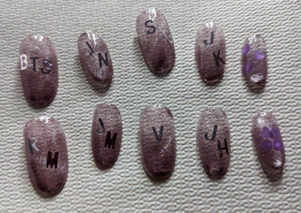 マグネットジェル 07コメット（ギャラクシーシリーズ）/NAILTOWN/ジェルネイルを使ったクチコミ（1枚目）