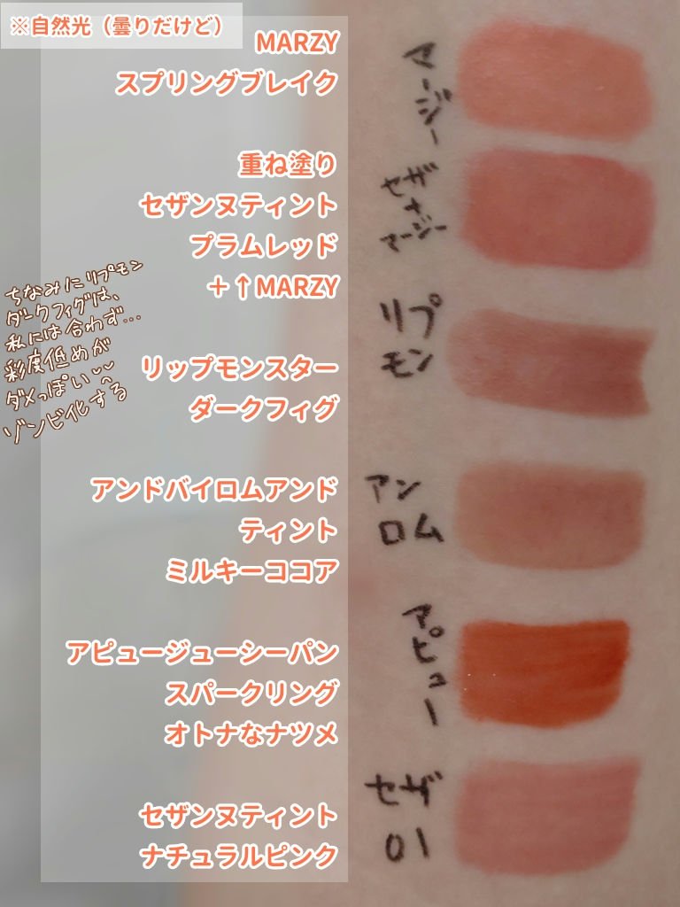 ザ ウォータリーデューティント/MERZY/リップティントを使ったクチコミ（2枚目）