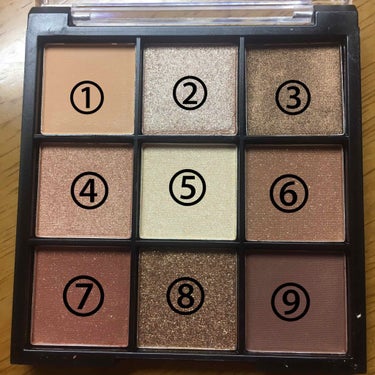 UR GLAM　BLOOMING EYE COLOR PALETTE/U R GLAM/アイシャドウパレットを使ったクチコミ（2枚目）