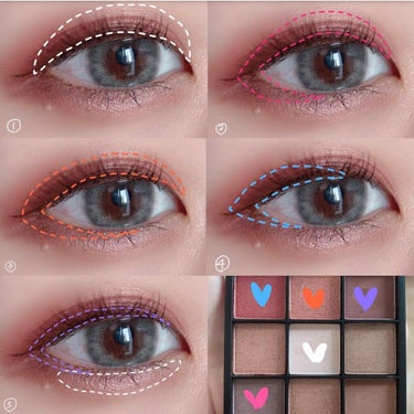 UR GLAM　BLOOMING EYE COLOR PALETTE/U R GLAM/アイシャドウパレットを使ったクチコミ（2枚目）