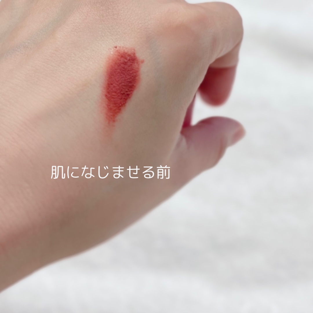 リップアンドチーク ブラーリープリンポット RS02 リリックス/fwee/口紅を使ったクチコミ（2枚目）