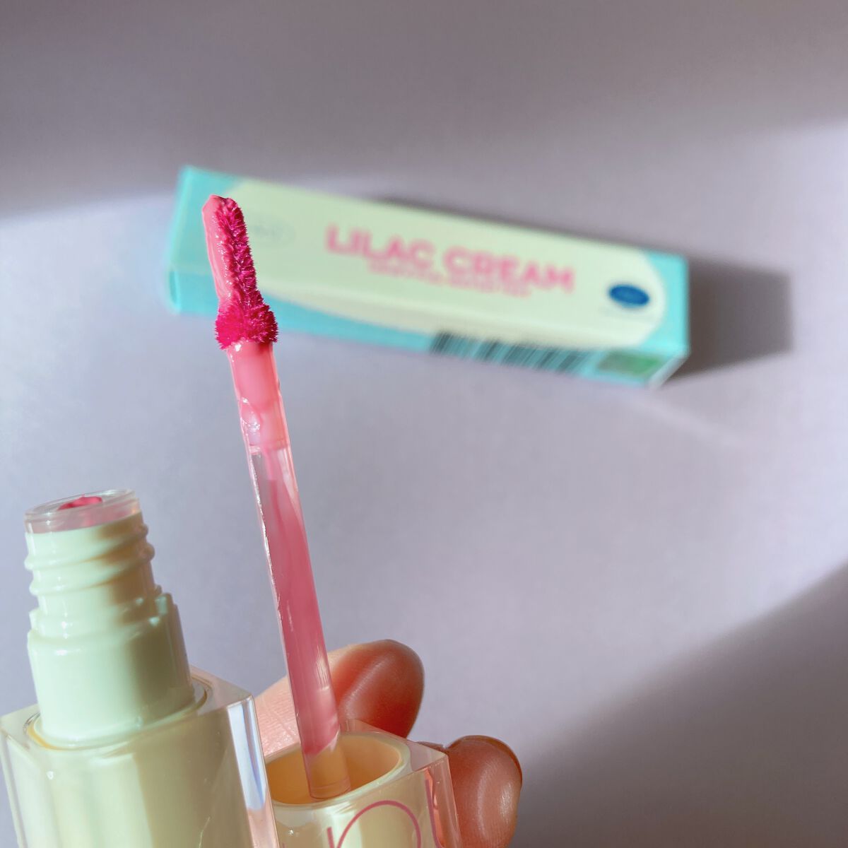 デュイフルウォーターティント<ミルクグロッサリー> 11 LILAC CREAM/rom&nd/リップティントを使ったクチコミ（2枚目）