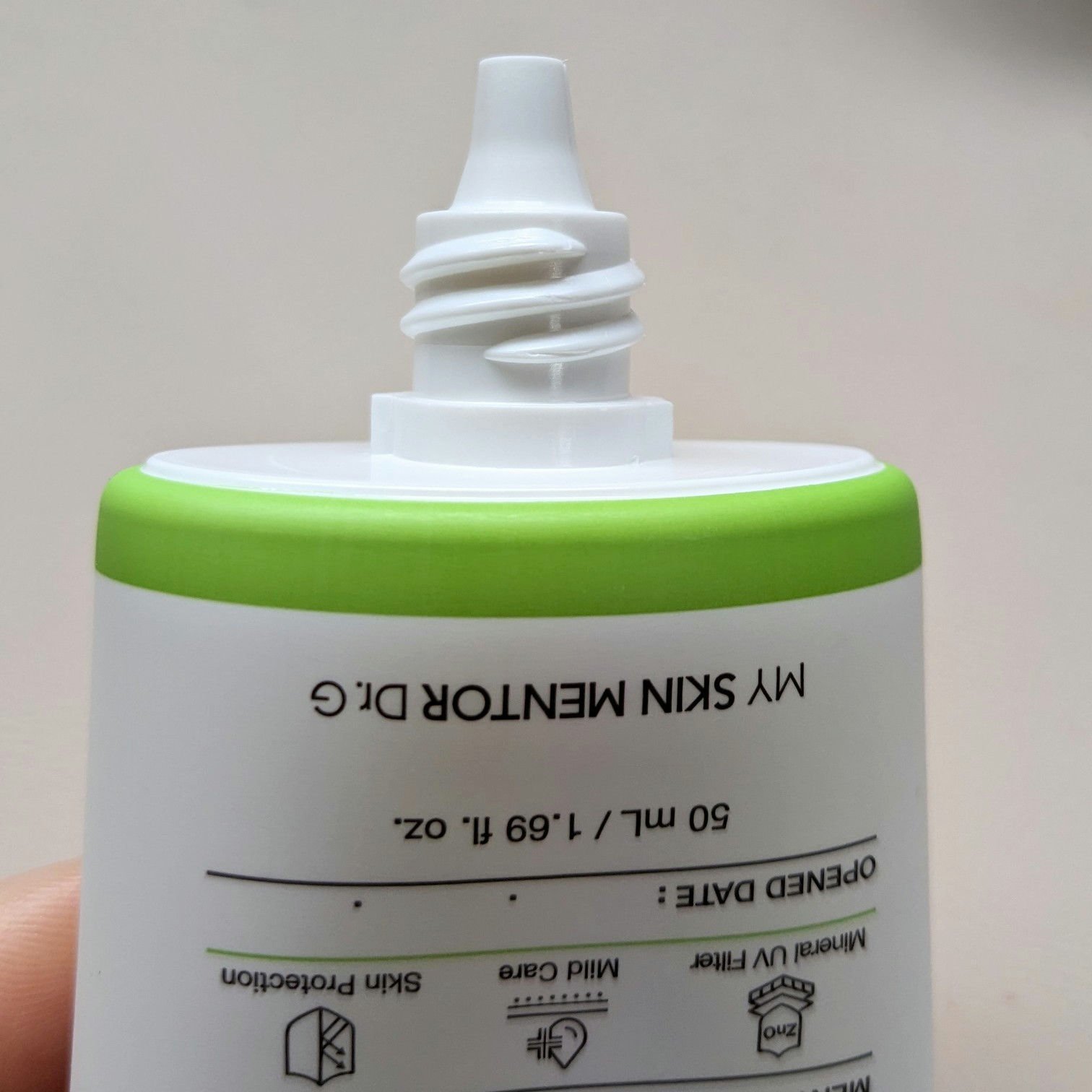 グリーンマイルドアップサンプラス/Dr.G/日焼け止めクリームを使ったクチコミ（3枚目）