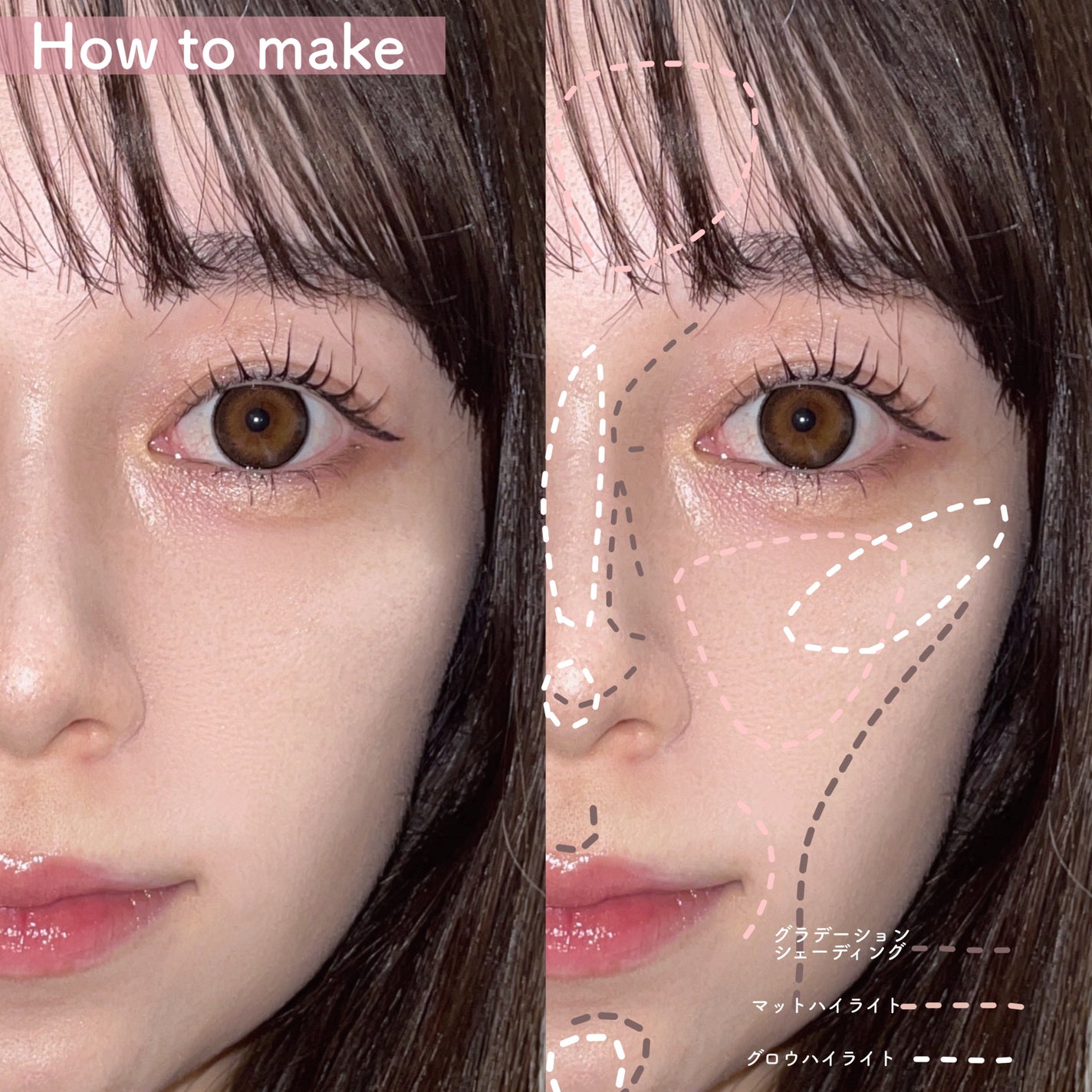 チート顔コントゥアパレット/MilleFée/パウダーハイライトを使ったクチコミ(7枚目)