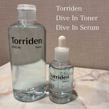 Torriden ダイブイン トナーのクチコミ「トリデン
ダイブイントナー
ダイブインセラム

瑞々しいデザインのボトル
さっぱりとしたテクス.....」（1枚目）