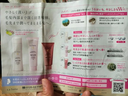 ラサーナ 海藻 海泥 シャンプー/トリートメント/ラサーナ/市販シャンプーを使ったクチコミ(2枚目)