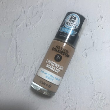 カラーステイ ロングウェア メイクアップ 220 ナチュラル ベージュ/REVLON/リキッドファンデーションを使ったクチコミ（1枚目）