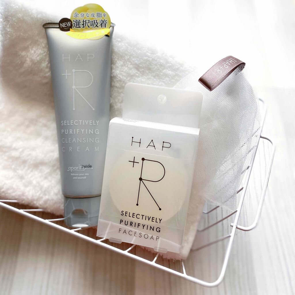 フェイスソープ/HAP+R/洗顔石鹸を使ったクチコミ(1枚目)