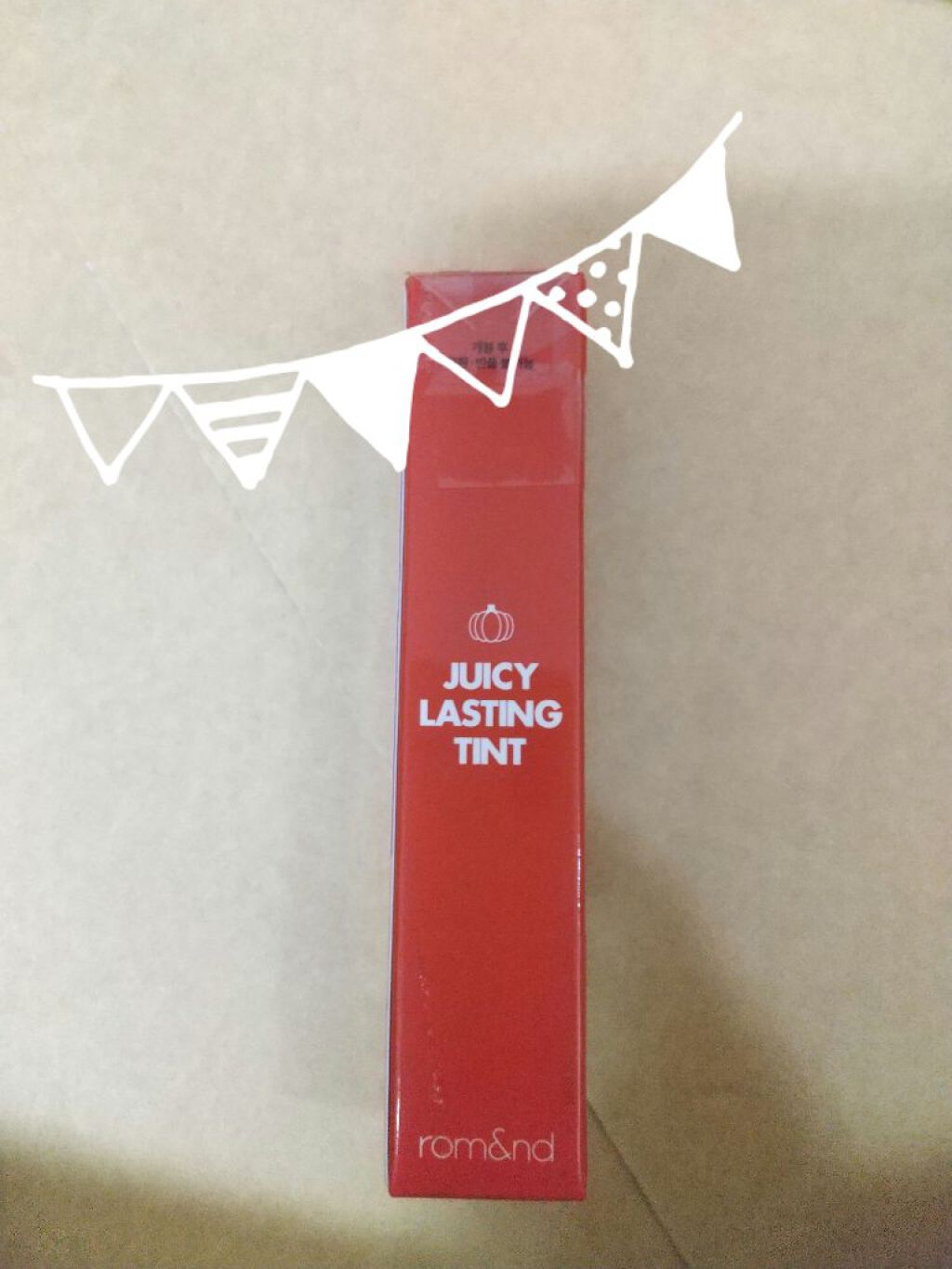 ジューシーラスティングティント/rom&nd/リップティントを使ったクチコミ(1枚目)