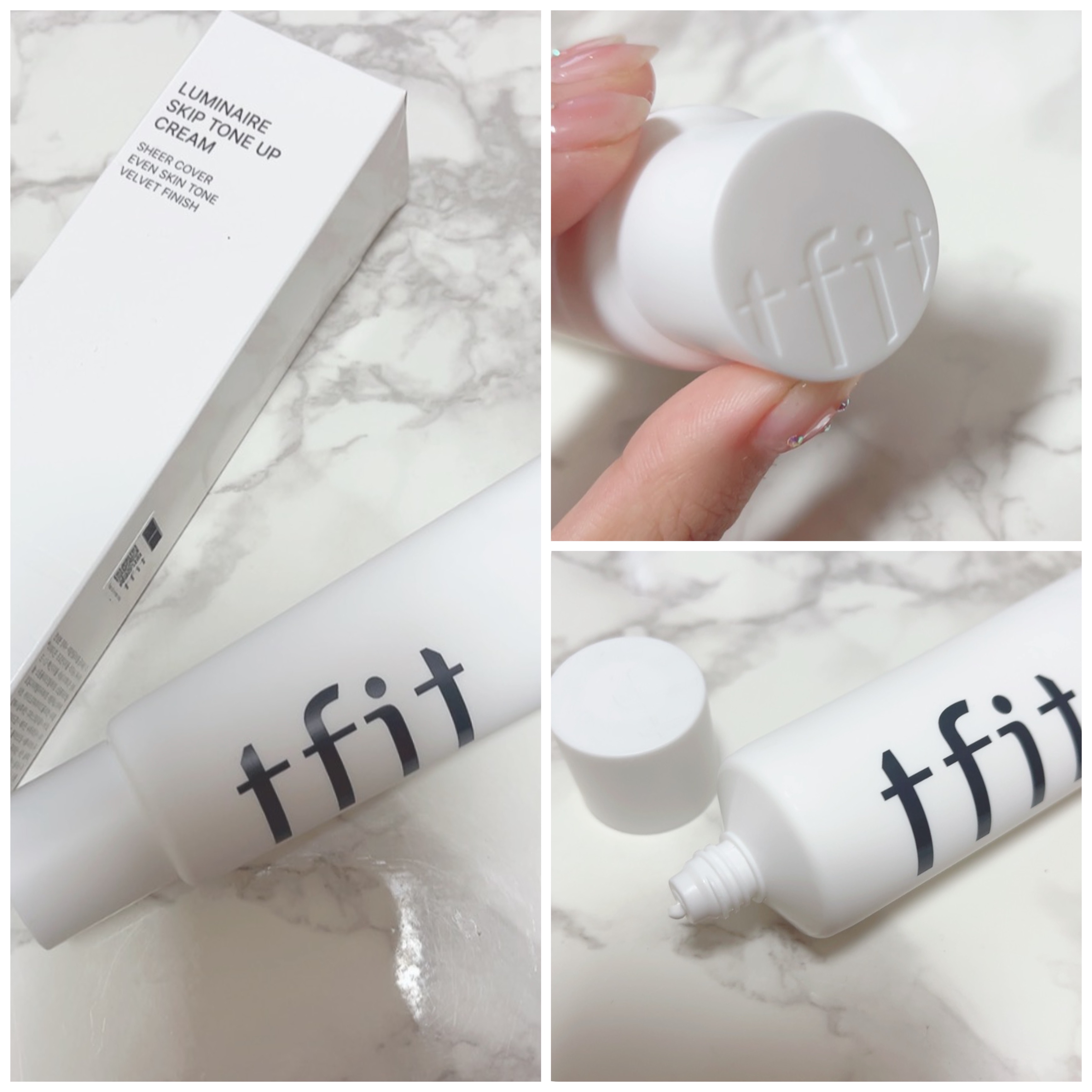 ルミネールスキップトーンアップクリーム/TFIT/化粧下地を使ったクチコミ（3枚目）