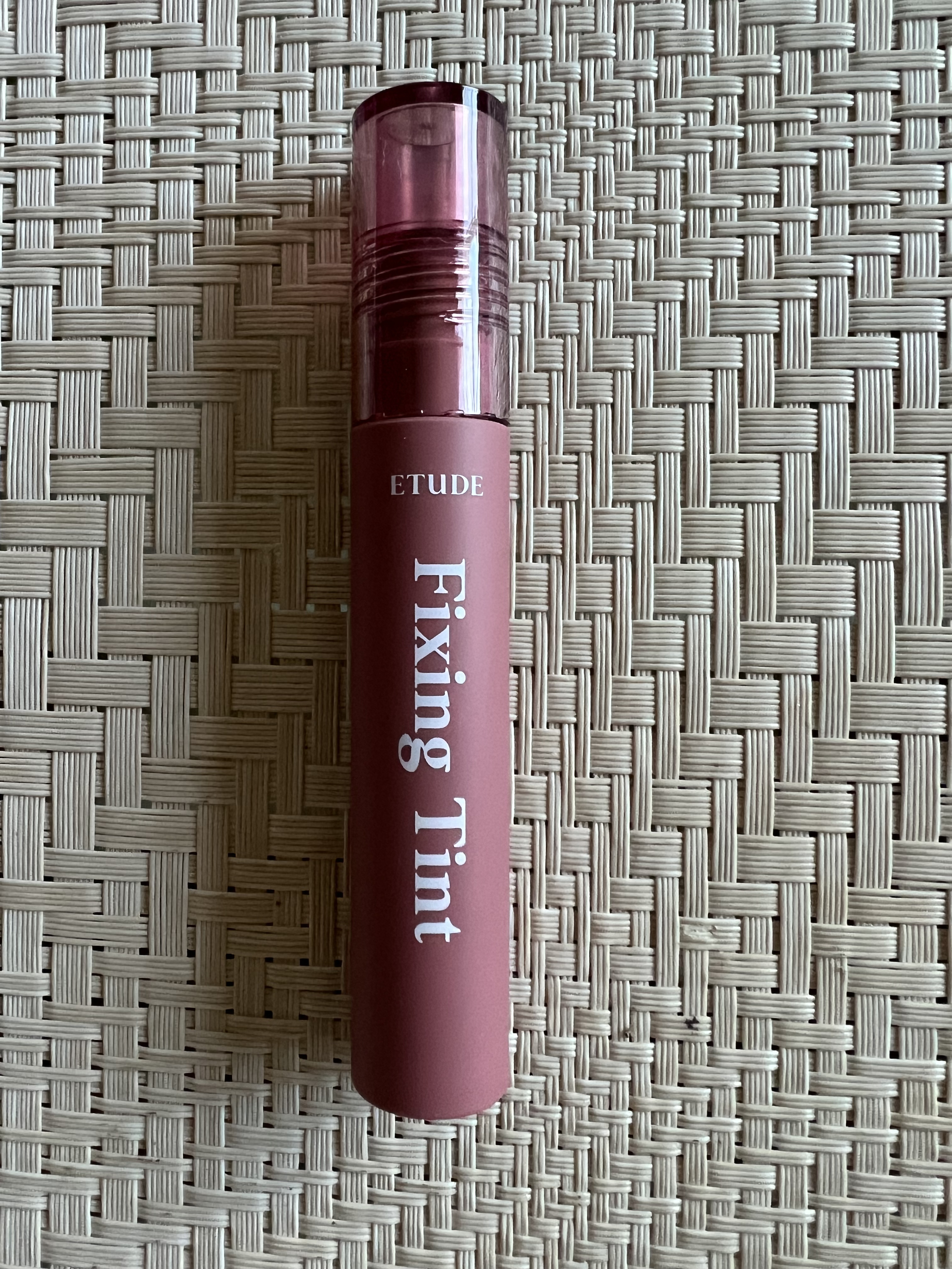 フィクシングティント ダスティベージュ（新パッケージ）/ETUDE/リップティントを使ったクチコミ（2枚目）