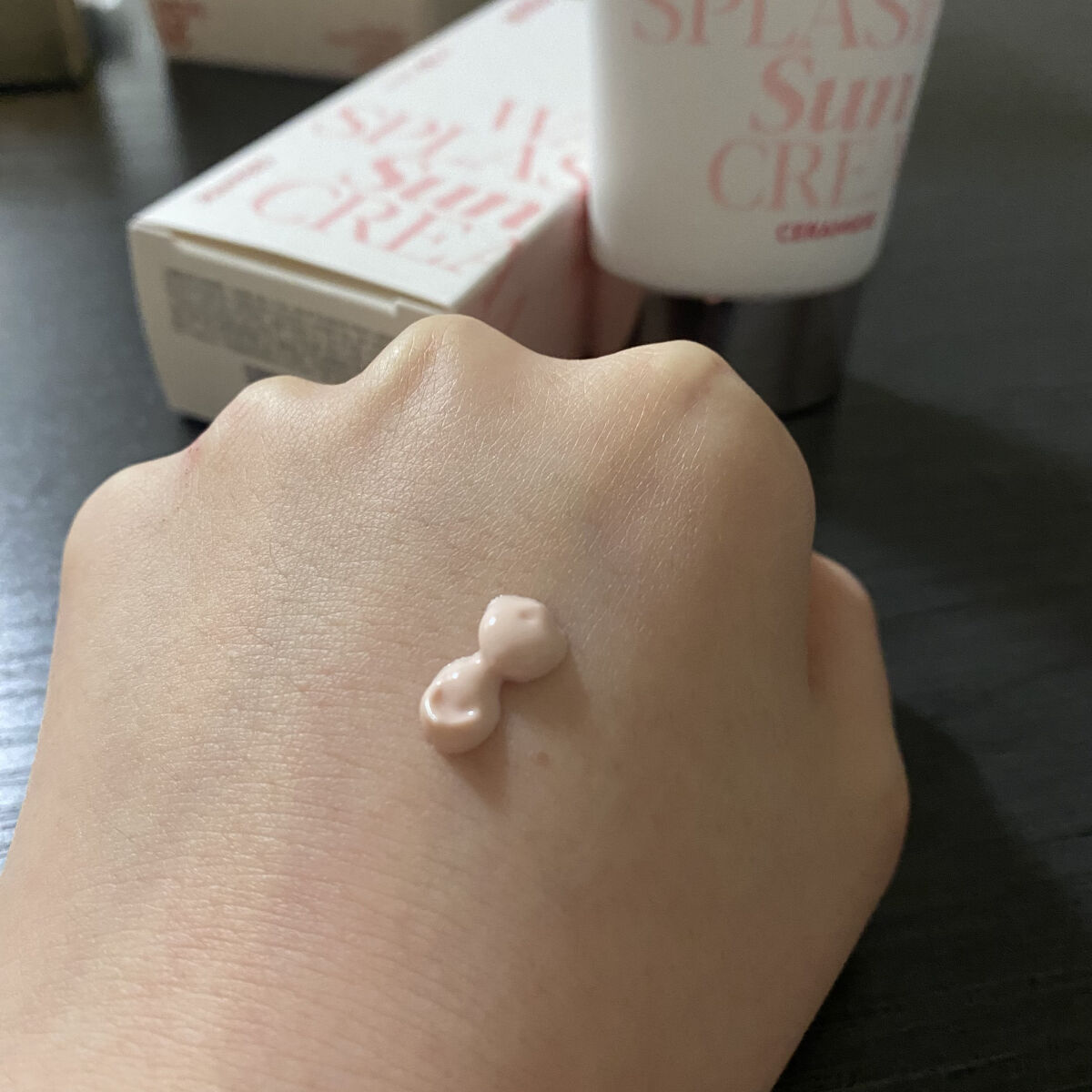 ウォータースプラッシュサンクリーム セラミド/espoir/日焼け止めクリームを使ったクチコミ（2枚目）