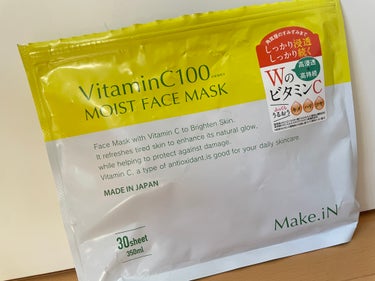 VitaminC100 MOIST FACE　MASK/Make.iN/シートマスク・パックを使ったクチコミ（1枚目）