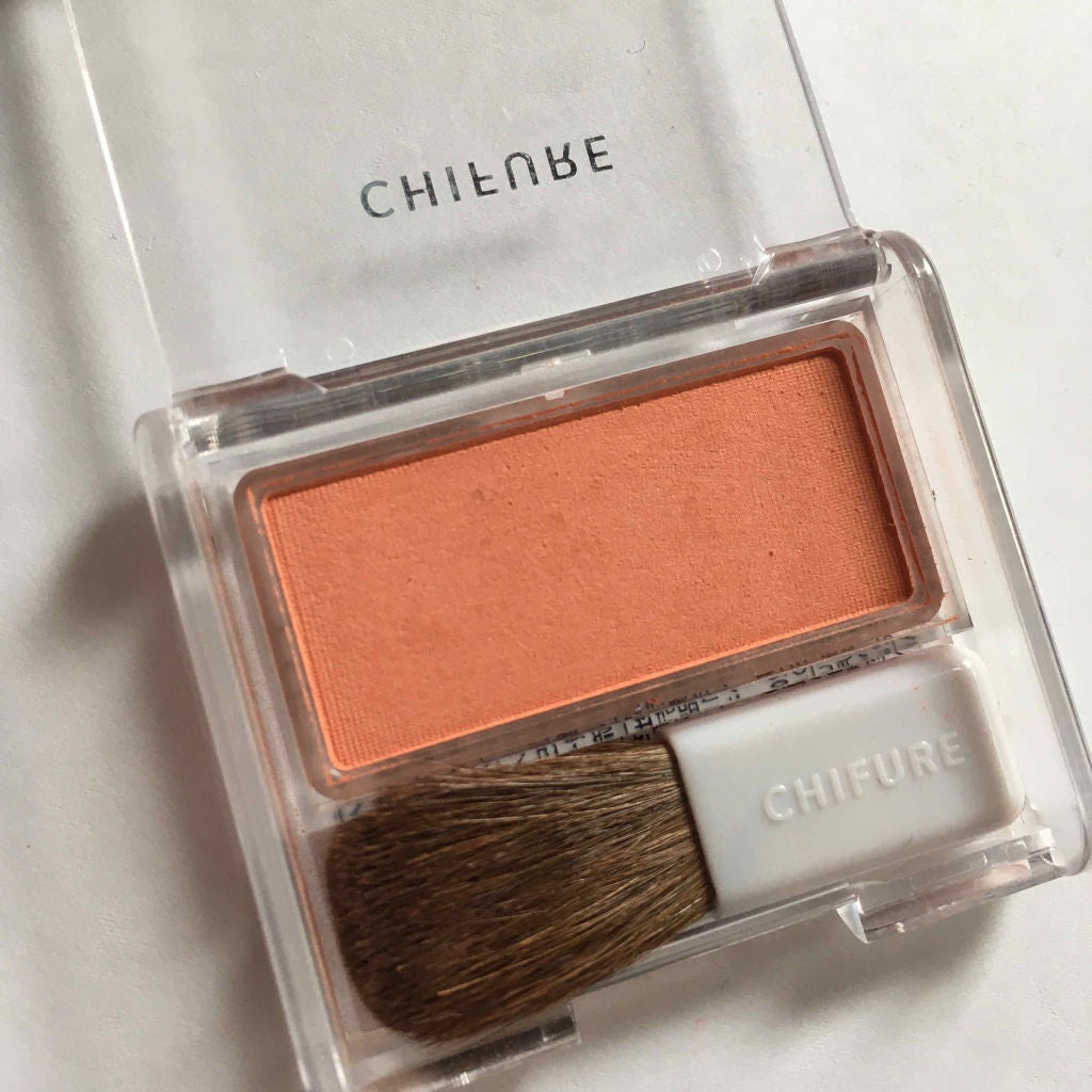 チーク カラー(ブラシ付)/ちふれ/パウダーチークを使ったクチコミ(2枚目)