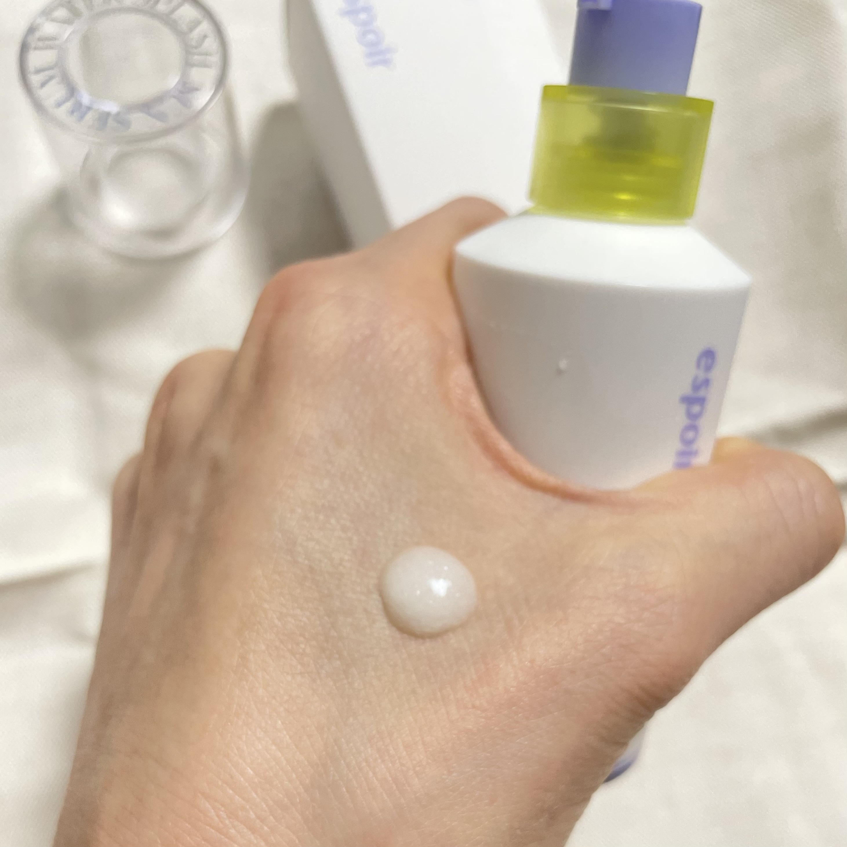 エスポア ウォータースプラッシュサンセラム 50ml/espoir/日焼け止めクリームを使ったクチコミ（2枚目）