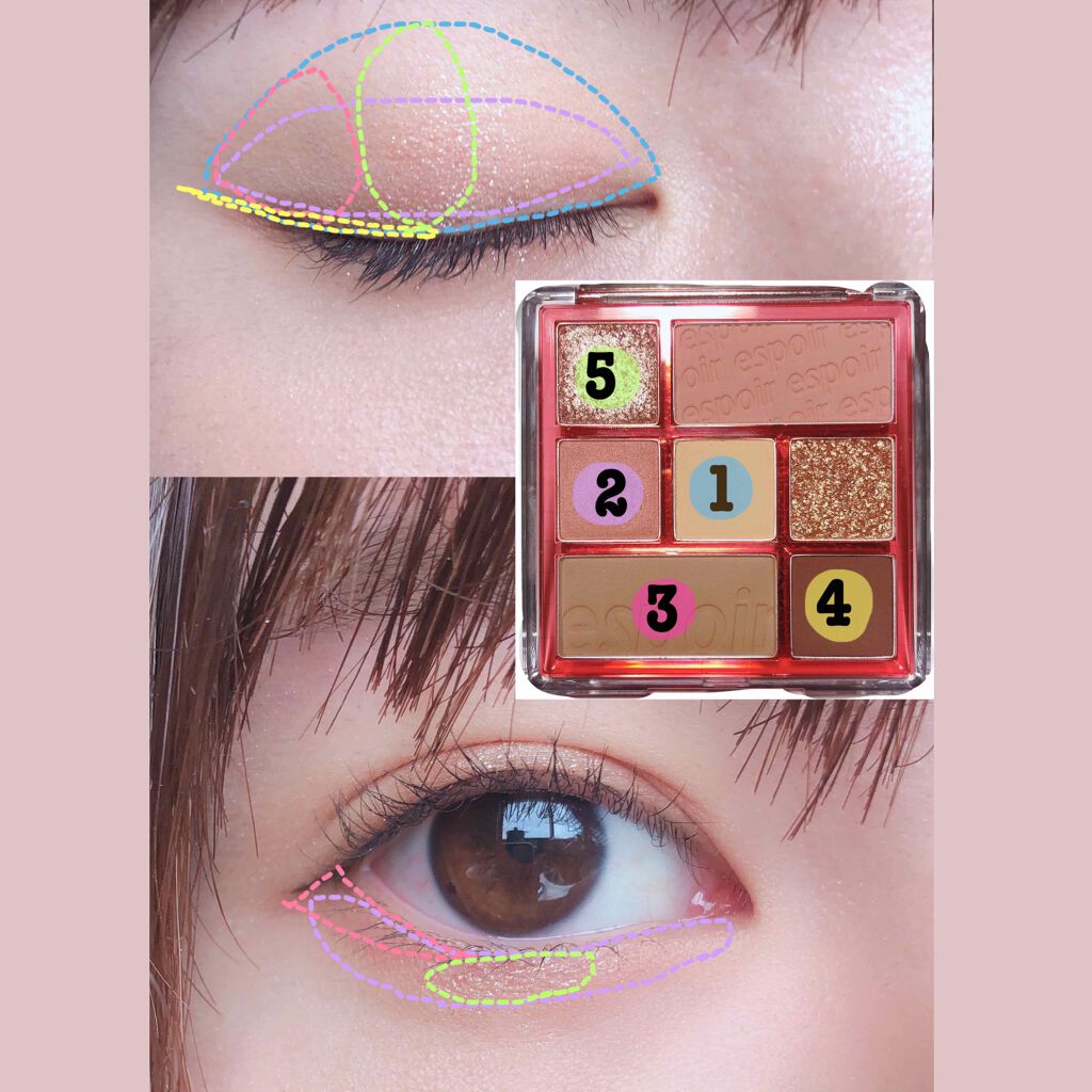 リアルアイパレット/espoir/マルチパレットを使ったクチコミ（2枚目）