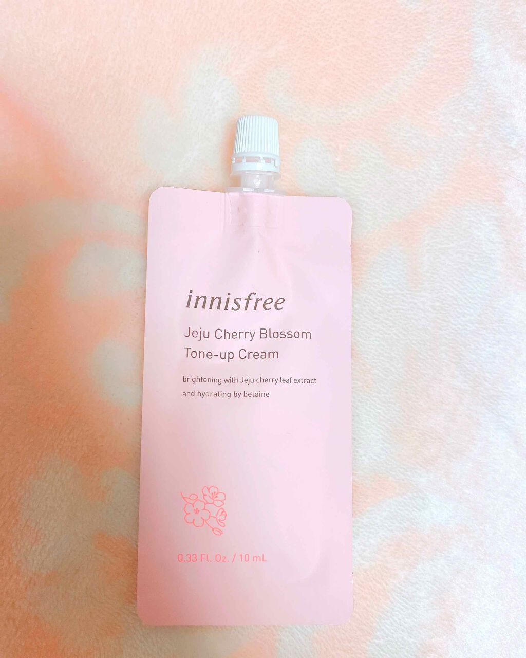 チェジュ チェリーブロッサム トーンアップクリーム/innisfree/化粧下地を使ったクチコミ（1枚目）