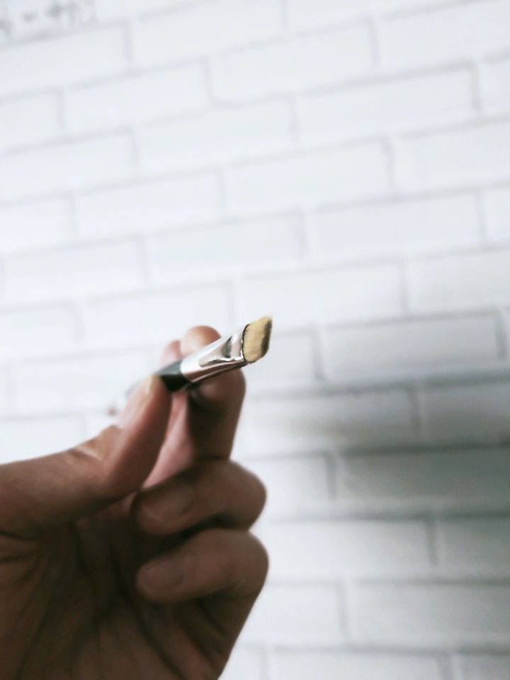 ダブルエンドアイブロウブラシ熊野筆/&be/メイクブラシを使ったクチコミ(5枚目)