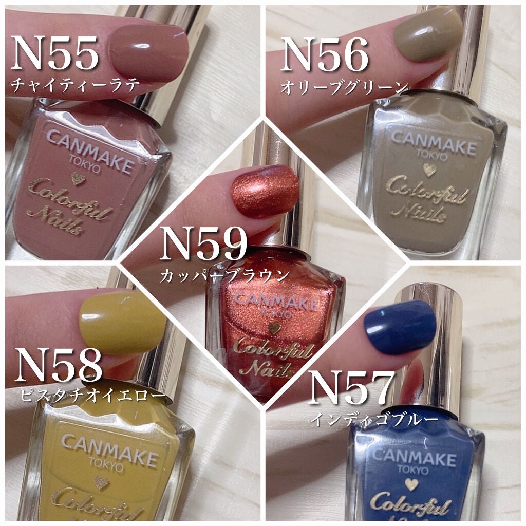 カラフルネイルズ/キャンメイク/マニキュアを使ったクチコミ(2枚目)