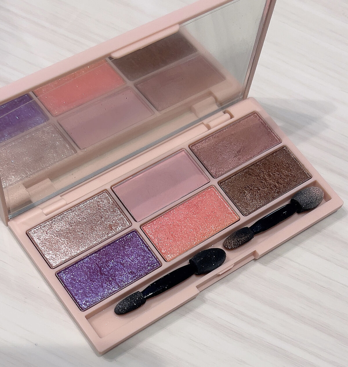 イロアソビ 6色アイパレット IR6E-03 モーヴ系/iroasobi/アイシャドウパレットを使ったクチコミ（3枚目）