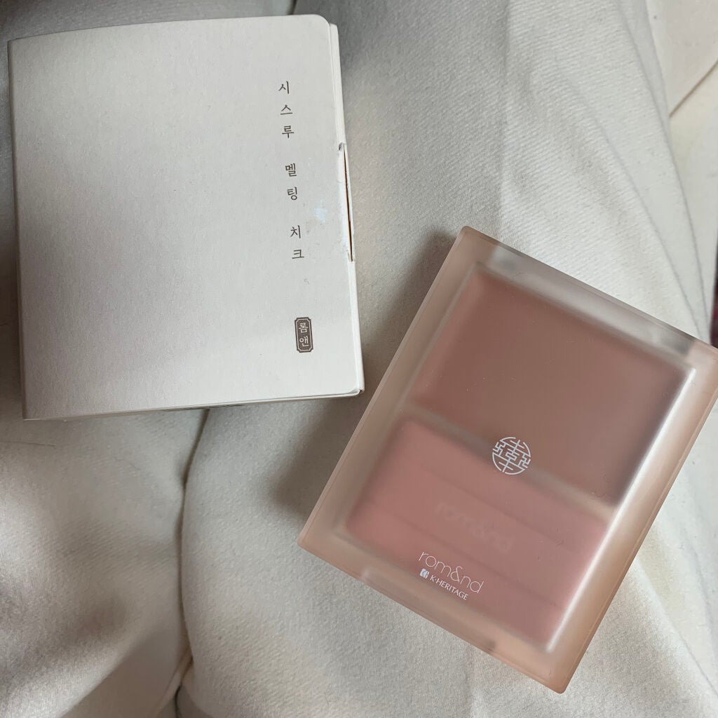 シースルーメルティングチーク/rom&nd/ジェル・クリームチークを使ったクチコミ(1枚目)