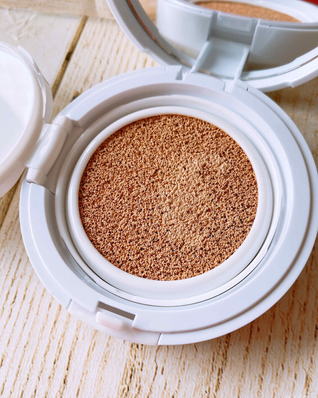 オーガニッククッションコンパクト/アクア・アクア/クッションファンデーションを使ったクチコミ（2枚目）