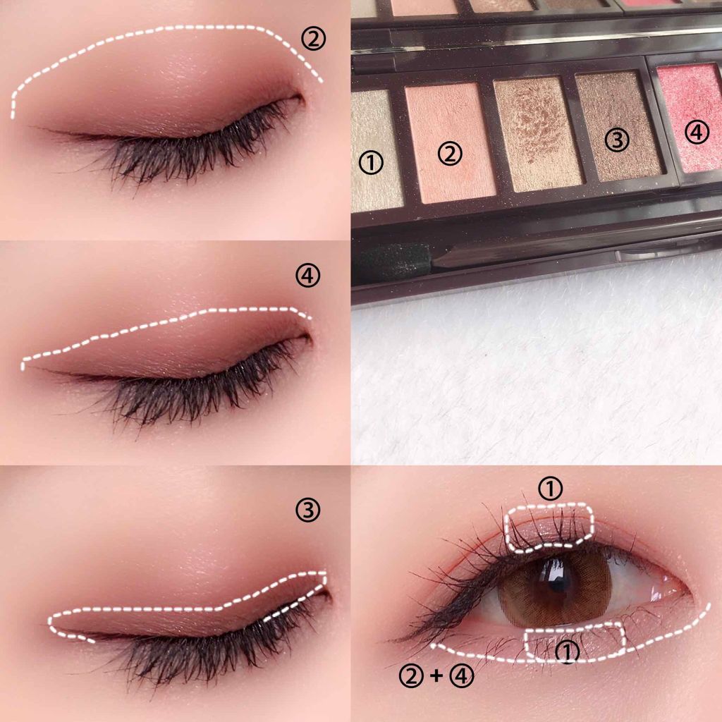 グラマラスリッチ アイパレット (クリスマスコフレ 2018)/Visée/メイクアップキットを使ったクチコミ(3枚目)