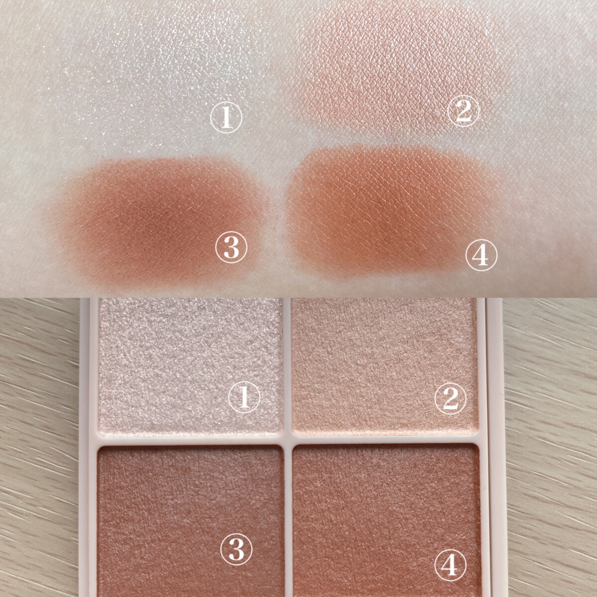 シルキースフレアイズ（マットタイプ）/キャンメイク/アイシャドウパレットを使ったクチコミ（2枚目）